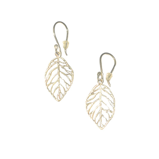 Skeleton Leaf Drop Earring