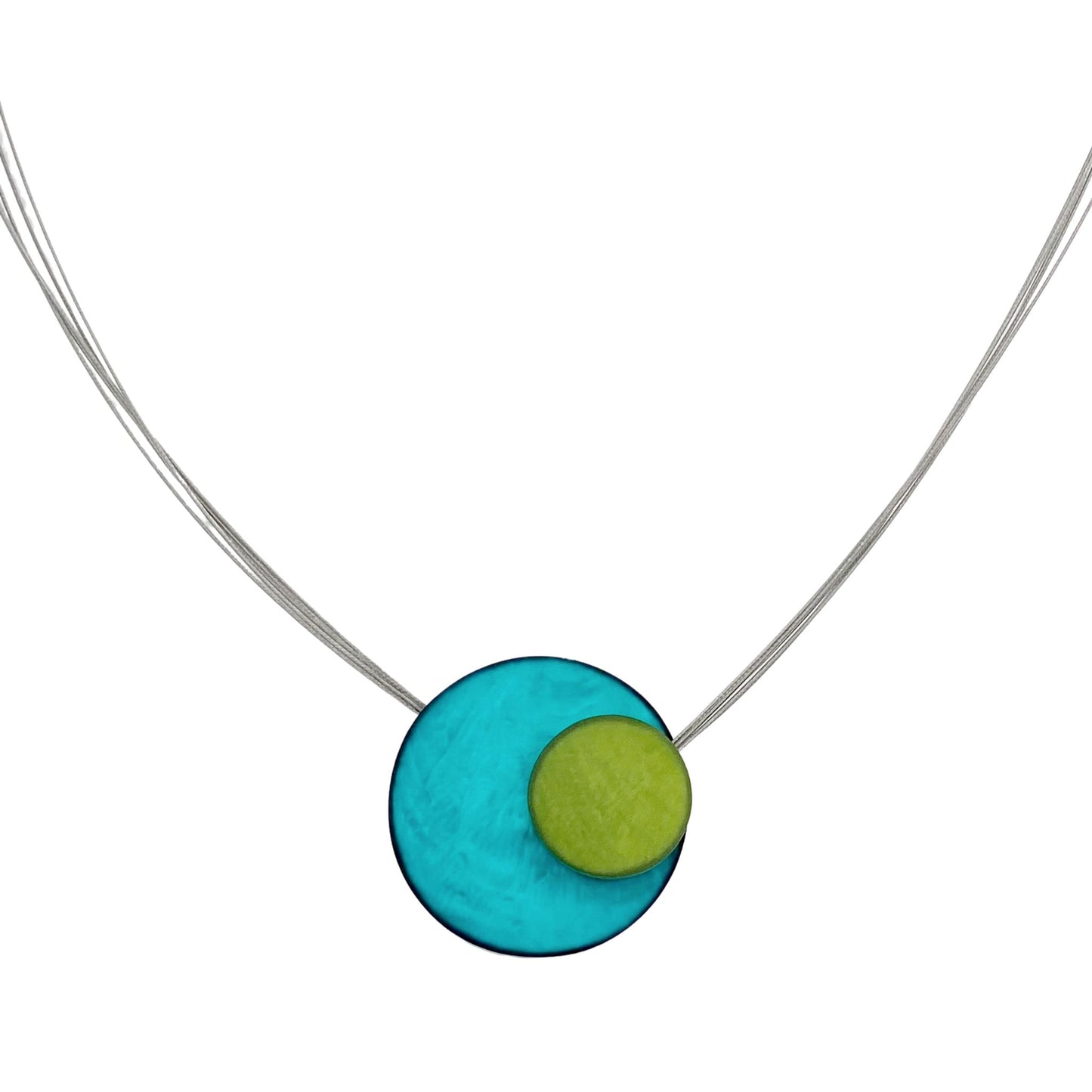 Small Magnetic Lock Radiant Turquoise Necklace