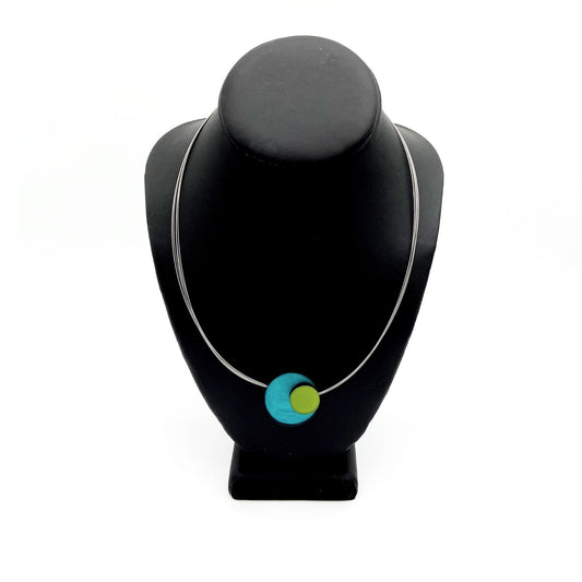 Sml Mag Lock Turquoise Necklace