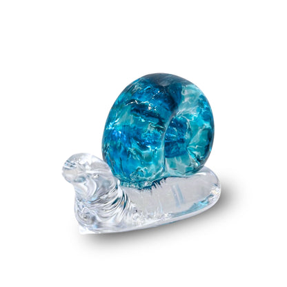 Snail - Turquoise Handmade Glass Gift