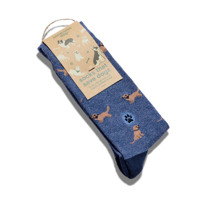 Socks that Save Dogs - Golden Retriever - Medium Size