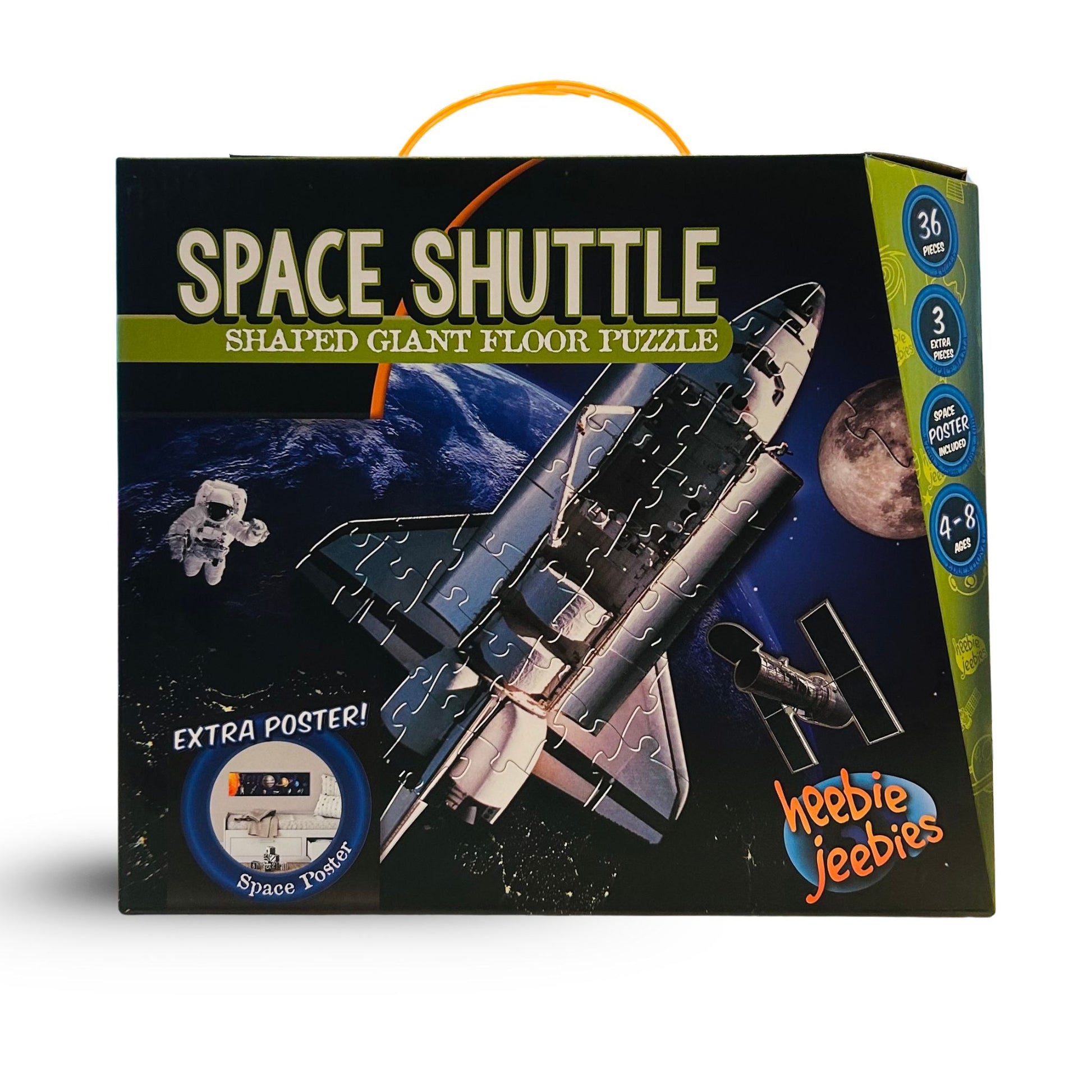 Space Shuttle with Oversized Puzzle Pieces