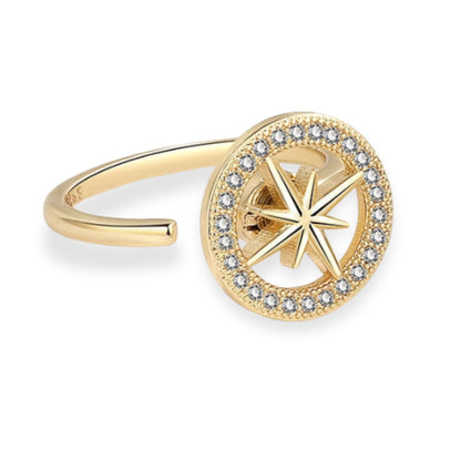 Star Fidget spinner Ring Gold