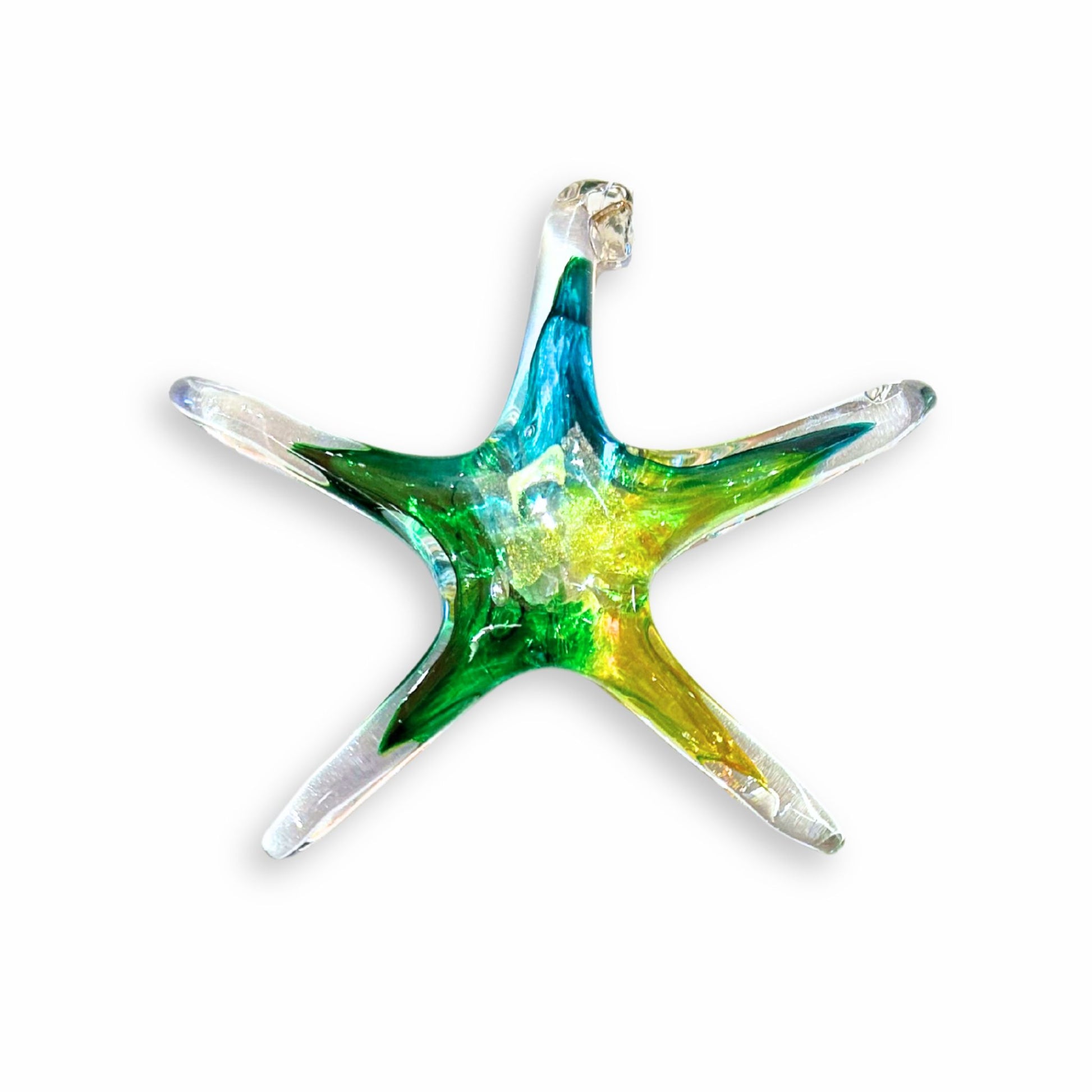 Star 5 Inch - Turquoise, Green and Yellow
