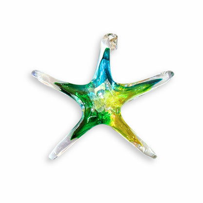Star 5 Inch - Turquoise, Green and Yellow