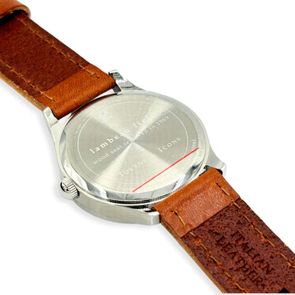 Tokens and Icons Packers watch with leather strap