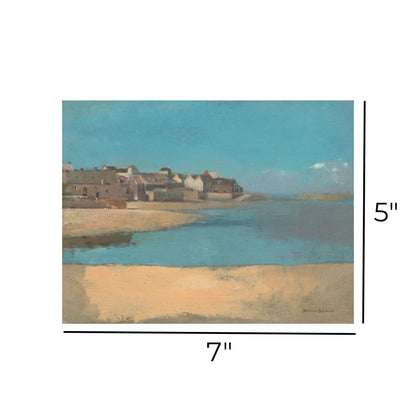 Village by the Sea in Brittany 1880 By Odilon Redon