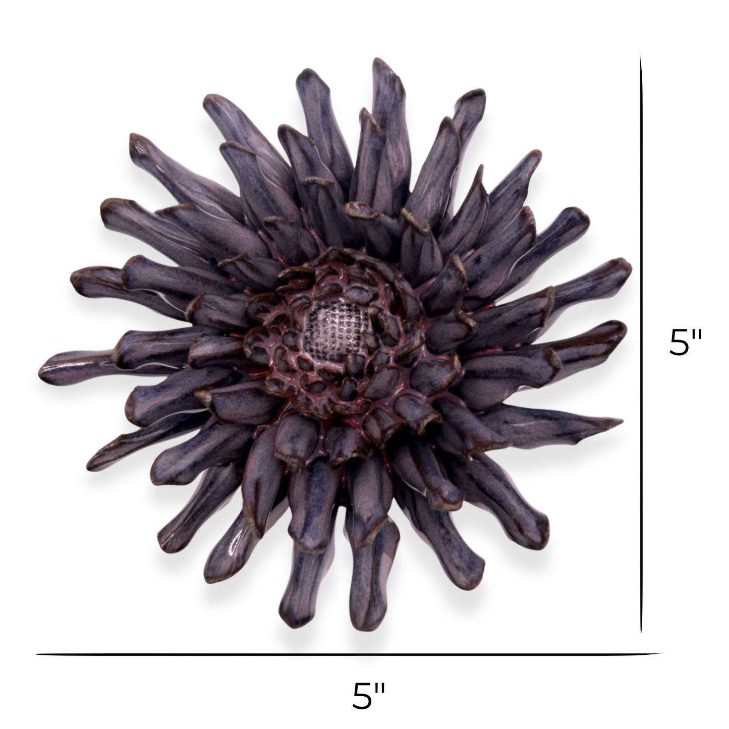 Violet Purple Chrysanthemum Floral Wall Art Decoration