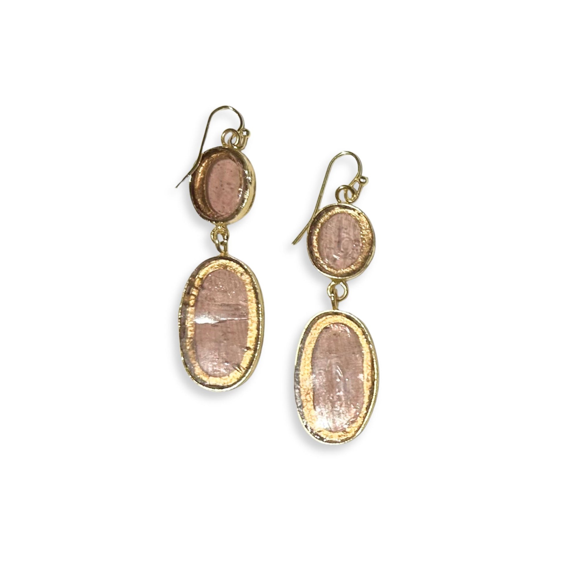 Window Pane Purple Earrings