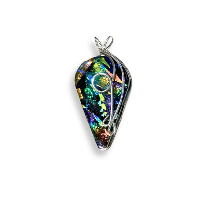 Wisteria Pendant Crazy Quilt