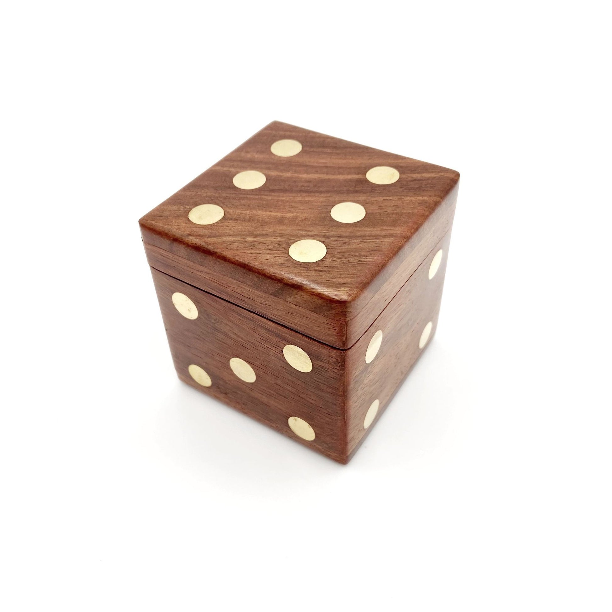 wooden Dice hand carved game