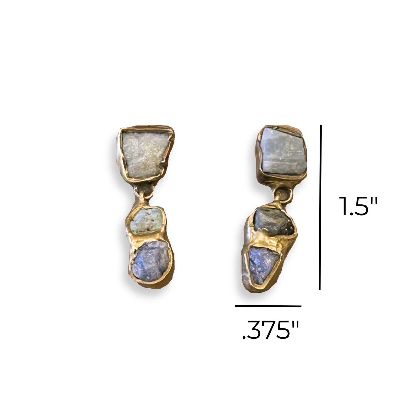 Woodland Earrings Gemstones