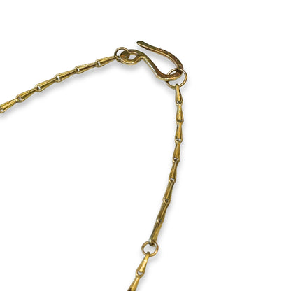 Woodland Necklace with Rough Aquamarine, Emerald and Tanzanite