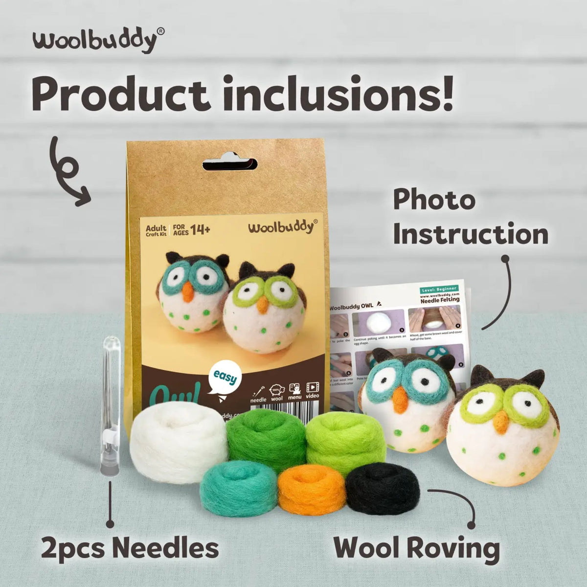 Wool Buddy Owl Kit