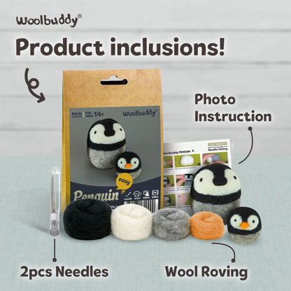 Wool Buddy Penguin Felting Activity