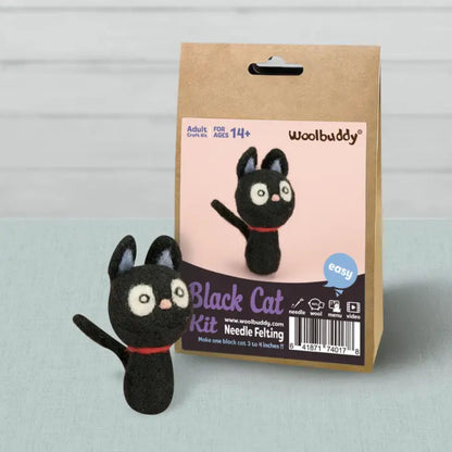 Woolbuddy - Needle Felt Kit Black Cat