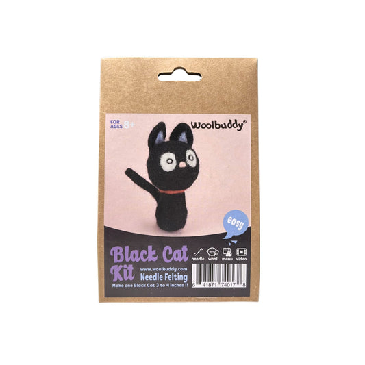 Woolbuddy Needle Felting Kit - Black Cat