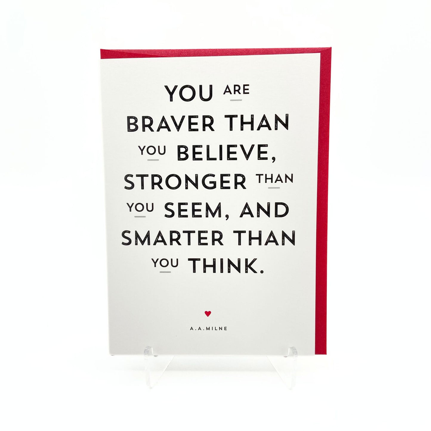 You are Braver than you believe card