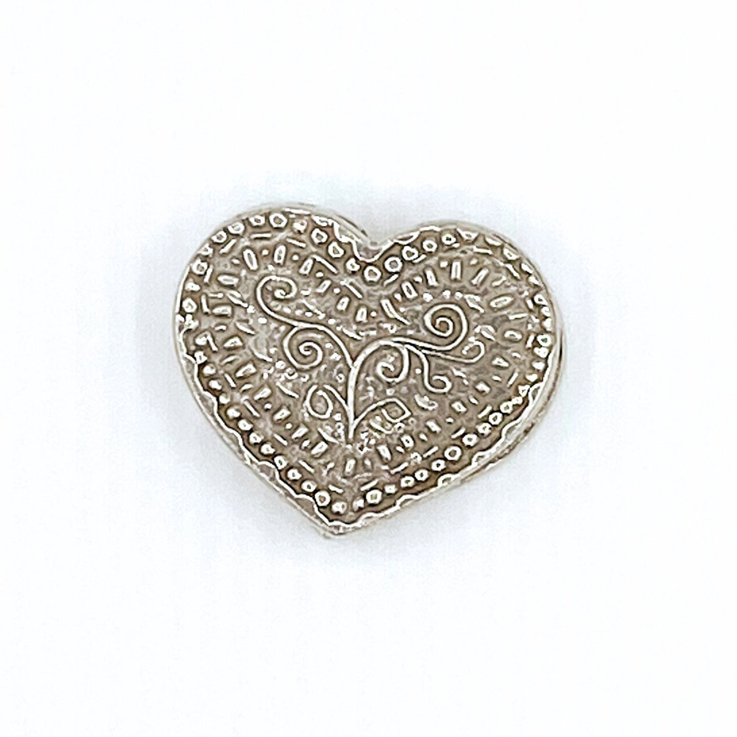 small heart pewter box back