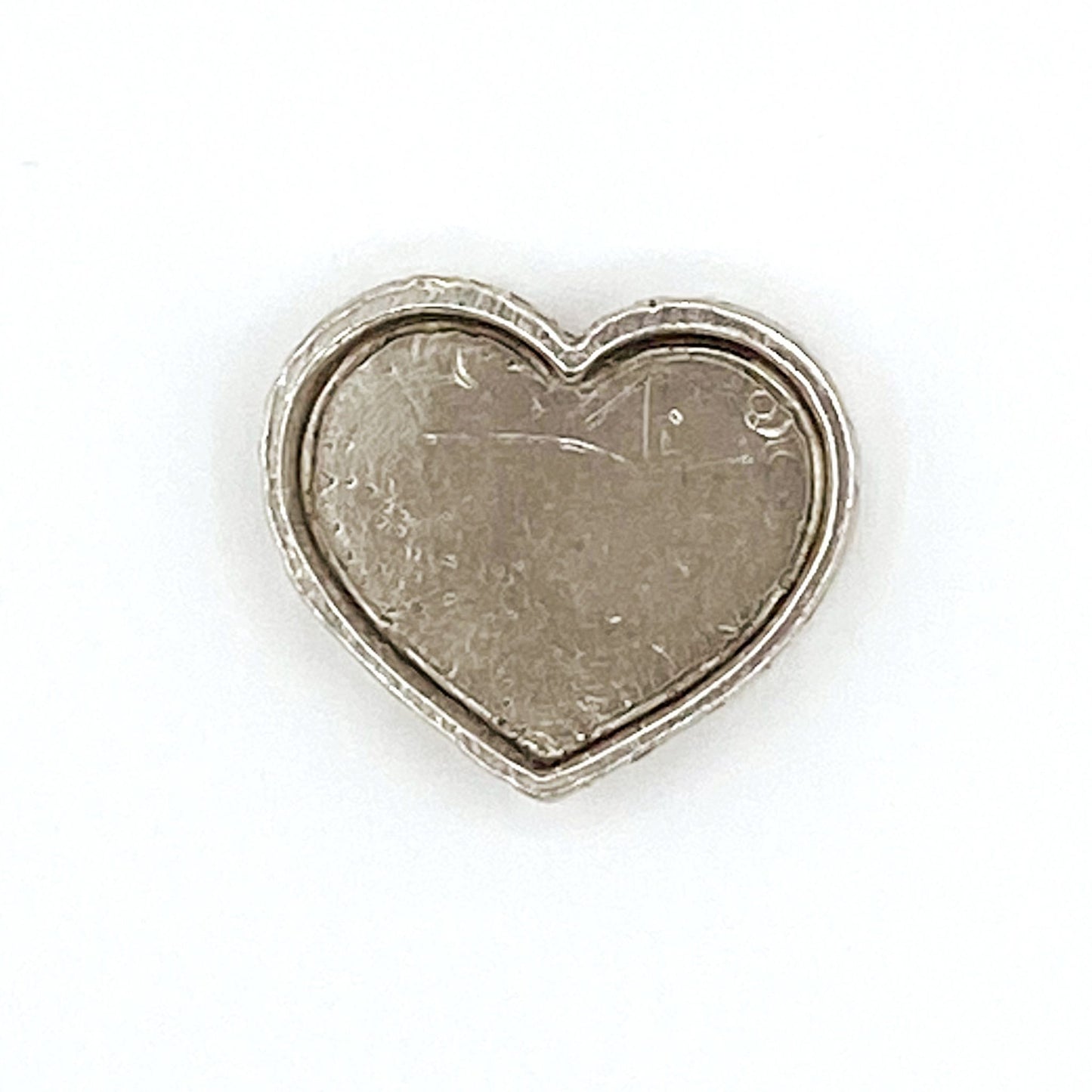 small heart pewter box inside