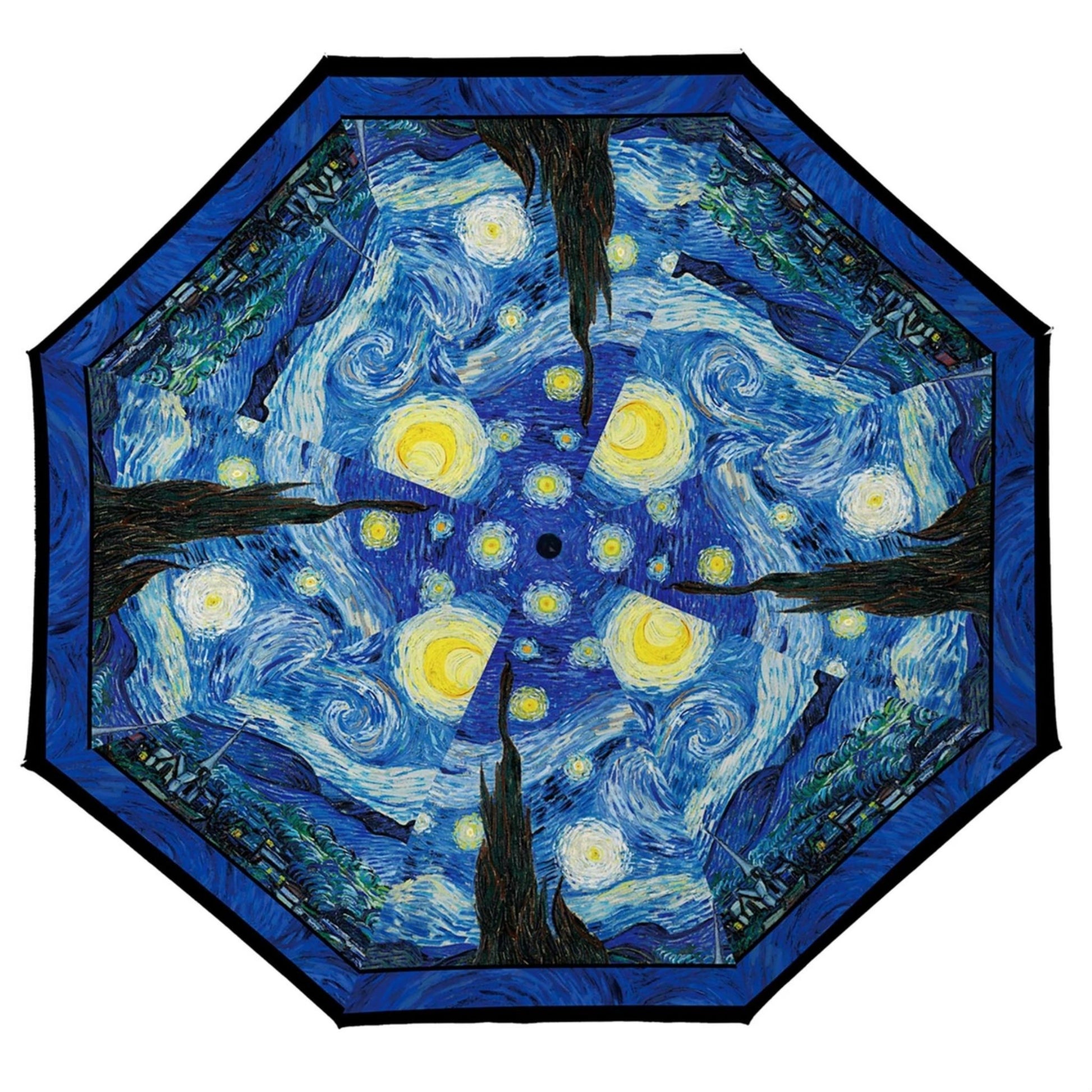 Van Gogh Starry Night Folding Travel Umbrella